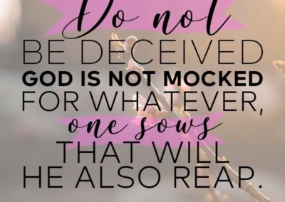 Galatians 6:7